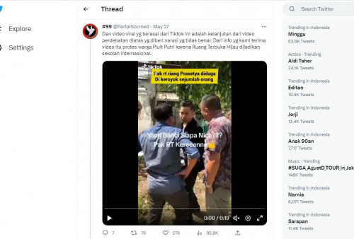 Video Lama Ketua RT Riang Terlibat Keributan Viral, Netizen Riuh