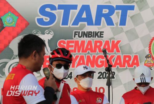 Fun Bike Semarak Bhayangkara mengambil jarak tempuh  pendek dalam kota Kabupaten Sidoarjo dengan rute Start di Halaman Mapolresta Sidoarjo dan Finish di Alun -Alun Sidoarjo.  Event itu sekaligus dijadikan momentum untuk meningkatkan sinergitas bersama  .