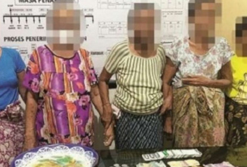 Tepok Jidat, Nenek-nenek di Lombok Tertangkap Basah Main Judi, Duit Pecahan Berserakan di Meja