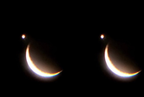 Viral! Fenomena Okultasi Lunar Venus Membentuk Bulan Sabit, Diprediksi Bakal Terjadi Lagi 23 April Mendatang