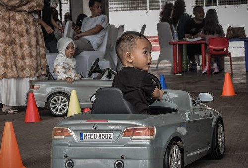 BMW Astra juga menyiapkan arena bermain bagi anak-anak dengan BMW Baby Racer di acara Joyfest BMW Astra Driving Experience 2022.