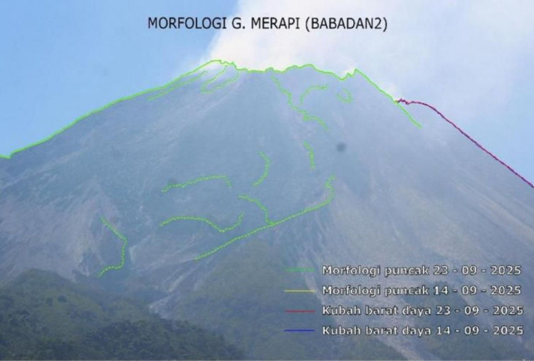 Merapi Luncurkan 88 Guguran Lava dalam Sepekan