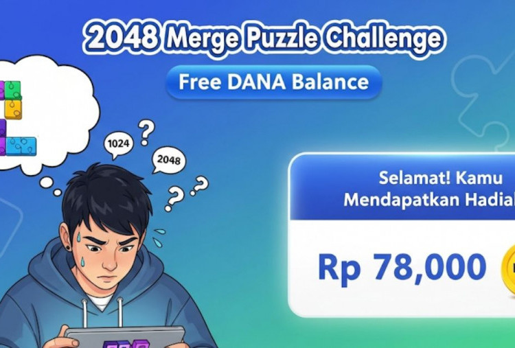 Main Game Dapat Saldo DANA Gratis dari 2048 Merge Puzzle Challenge, Putar Otak untuk Dapat Rp 78 Ribu!