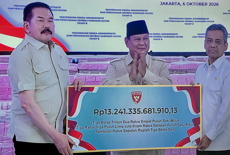 Satgas PKH Setor Rp13,2 Triliun ke Kas Negara, 259 Ribu Hektare Hutan Dikembalikan