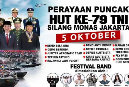 Jadwal Lengkap Acara HUT TNI di Monas 5 Oktober 2024, Jangan sampai Ketinggalan!