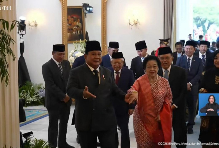 Momen Hangat Prabowo dan Megawati Bergandengan Tangan di Hari Lahir Pancasila