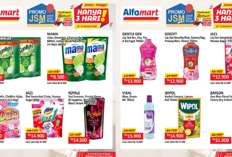 Promo Alfamart JSM Terbaru Hari Ini 11 Januari 2025, Mama Lemon Cuma Rp8 Ribuan