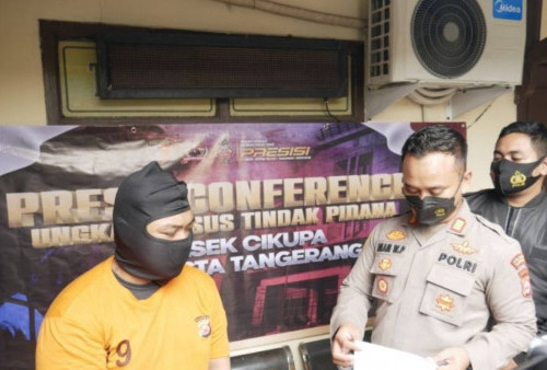 Pencuri Kotak Amal Tertangkap Saat Bersembunyi di Minimarket Kota Tangerang