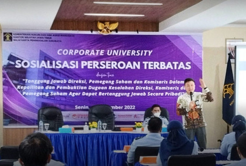 Dalam Corporate University, Michael Sugijanto Tegaskan Posisi dan Peran Balai Harta Peninggalan dalam Peristiwa Kepailitan