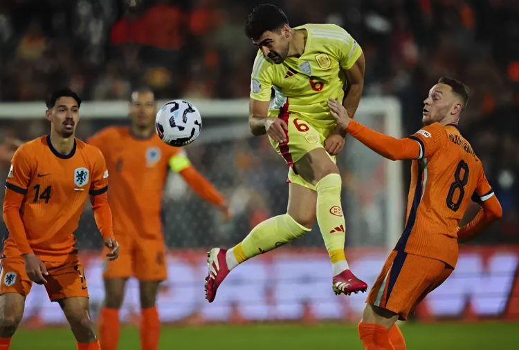 Belanda vs Spanyol 2-2 di Nations League: Merino Selamatkan Wajah La Roja!