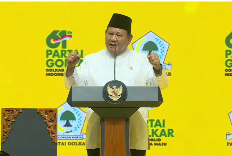 Di Puncak HUT Golkar, Prabowo Sindir Elite yang Merasa Paling Pintar tapi Gemar Ejek Negara