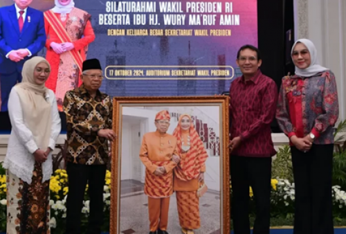 Pamitan dengan Jajaran Setwapres, Wapres Ma’ruf Amin Pesan untuk Bantu Wapres Baru 