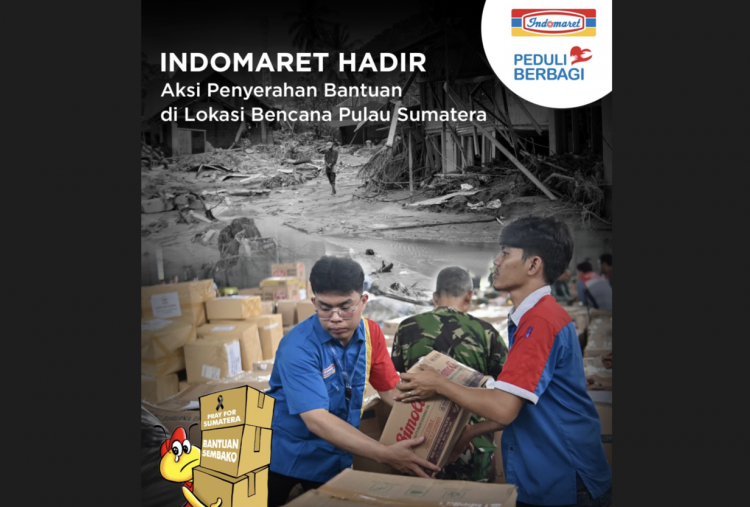 Aksi Solidaritas, Indomaret Salurkan Bantuan di Lokasi Bencana Alam Aceh dan Sumatera