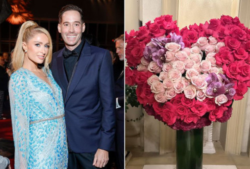 Ultah Kedua Perkawinan, Paris Hilton Kirim Buket Bunga untuk Carter Reum
