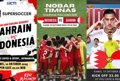 7 Tempat Nobar Timnas Indonesia vs Bahrain Resmi di Bandung, Dijamin Seru