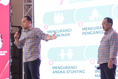 Debat Pilwali Surabaya 2024, Eri-Armuji Pamer Berhasil Berantas Makelar Adminduk