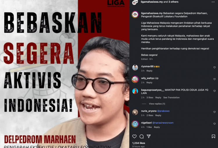 Direktur Lokataru Foundation Delpedro Marhaen Ditangkap Polisi tanpa Surat Perintah