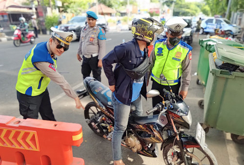 Puluhan Motor Berknalpot Brong Ditindak Polres Metro Tangerang Kota