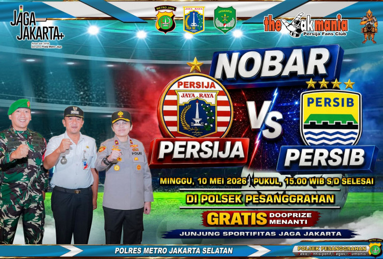 Dijamin Anti Rusuh, Polsek Pesanggrahan Gelar Nobar Persija vs Persib di Mapolsek