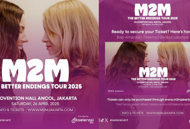 Link dan Cara Beli Tiket Konser M2M di Jakarta, Dibuka Hari Ini Pukul 14.00 WIB