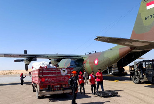 Bantuan Indonesia ke Gaza Mendarat di Bandara El Arish Mesir