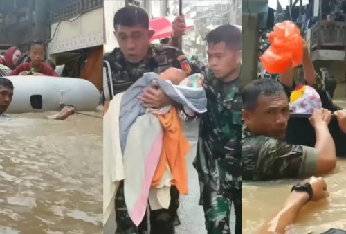 Ketinggian Banjir di Manado Capai Dada Orang Dewasa, 5 Orang Meninggal Dunia, TNI AD Bergerak Bangun Posko Pengungsian