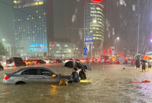 Banjir Bandang Terjang Korea Selatan, Seoul hingga Gangnam Terendam Air, Tewaskan 7 Orang
