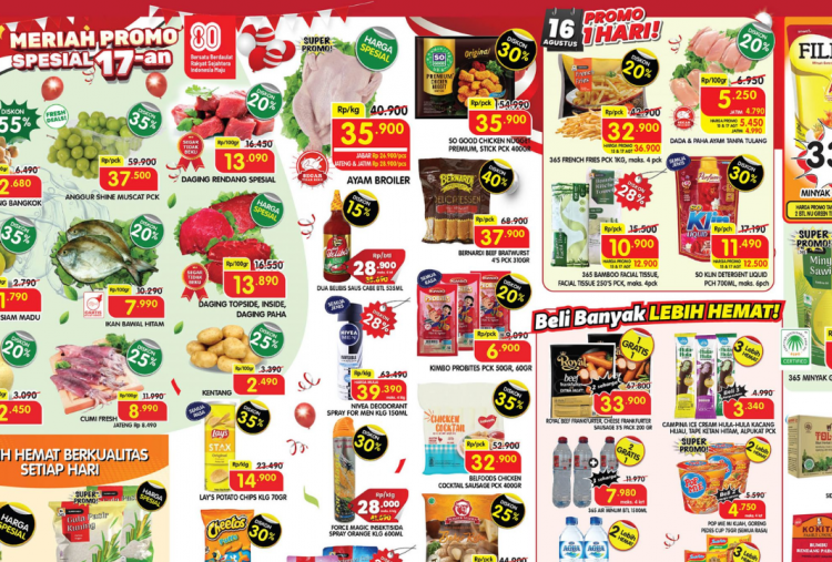 Promo JSM Superindo Minggu Ini 15-17 Agustus 2025 Spesial HUT ke-80 RI, Filma Minyak Goreng Cuma Rp33 Ribuan