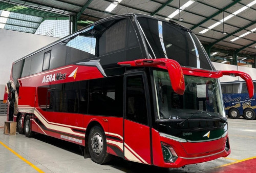Kejutan! PO Agramas Siap Rilis Jetbus 5 Doube Decker dengan Livery Terbaru, Busmania: Polosan Gini Cakep