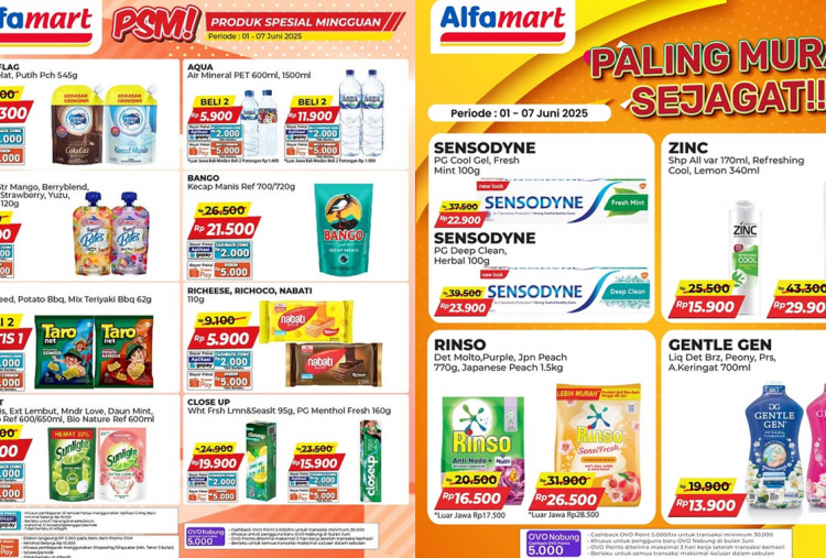 Promo Alfamart Terbaru Pekan Ini 2-7 Juni 2025, Belanja Sabun Cuci Piring hanya Rp9 Ribuan!