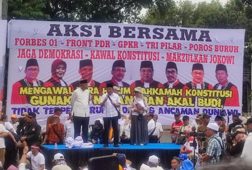 Eks Menteri Agama Fachrul Razi Ultimatum 8 Hakim MK saat Demo di Patung Kuda