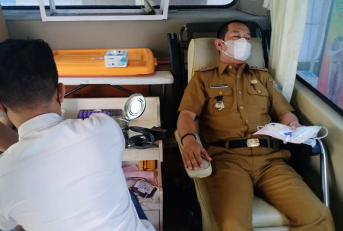 Hari Bhakti Adhyaksa, DPRD OKU Ikut Donor Darah