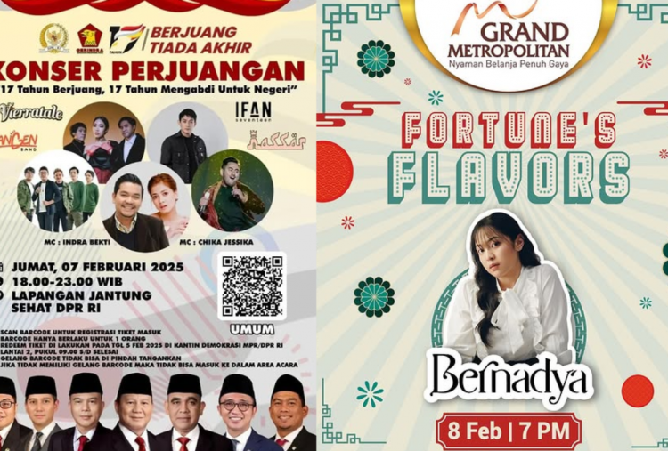 8 Daftar Konser Gratis di Jabodetabek Akhir Pekan 7-9 Februari 2025, Ada Bernadya hingga Vierratale