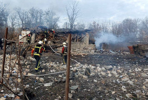 10 Drone Rusia Ditembak Jatuh Ukraina, Warga Berlindung di Bunker Pengungsian