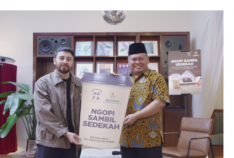 Baznas RI Bersama HAFA Coffee and House Kerja Sama Program Ngopi Sambil Sedekah untuk Palestina