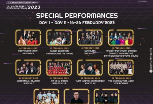 Bertabur Bintang, Ini Line Up Musisi di IIMS Infinite Live 2023, Ada JKT 48 Sampai Dewa 19!