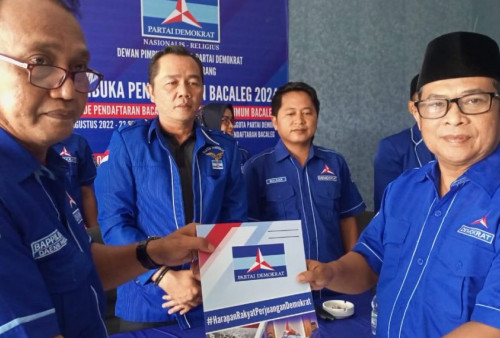 Mantan Kades Ramai-Ramai Daftar Bacaleg Pemilu 2024 ke DPC Demokrat Kabupaten Tangerang 