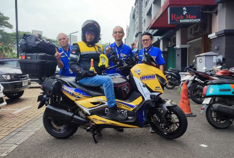 Didukung Penuh Lupromax, Om Daeng, Bikers Asal Makassar Siap Turing Menuju Mekkah
