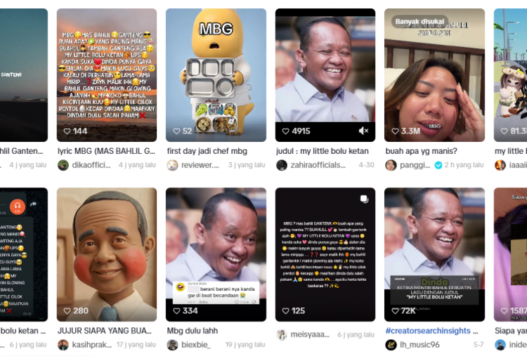 Lirik Lagu MBG Mas Bahlil Ganteng, Viral Jadi Konten di TikTok