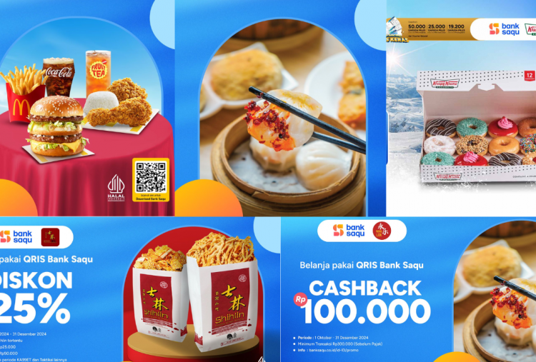 10 Promo Makanan Bank Saqu Spesial Natal 2024, Banjir Cashback!