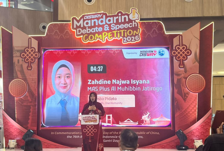 Pidato Mandarin, Zahdine Kutip Ayat Al-Qur’an dalam Disway Mandarin Debate & Speech Competition 2026