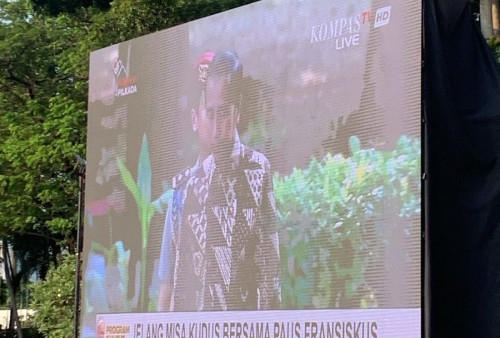 Videotron Disediakan di Plaza Timur GBK saat Misa oleh Paus Fransiskus