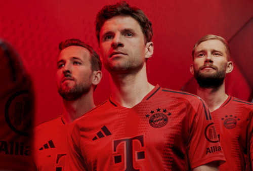 Jersey Kandang Bayern Munchen 2024-2025 Resmi Dirilis, Usung Konsep Triple Red