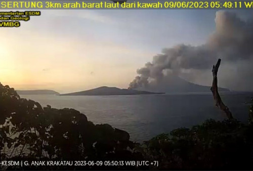 Waspada! Gunung Anak Krakatau Kembali Erupsi, Hindari Beraktivitas di Radius 5 Km 