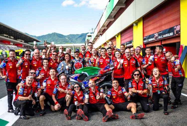 Disambangi Bos Ducati Usai Balapan Mugello, Ada Apa dengan Marc Marquez?