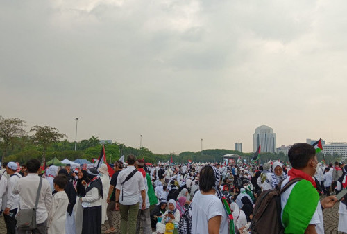 1,4 Juta Orang Penuhi Lapangan Monas dalam Aksi Bela Palestina, Beberapa Menteri Jokowi Turut Hadir