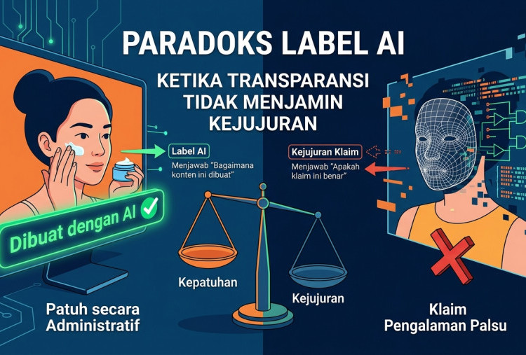 Paradoks Label AI: Ketika Transparansi Tidak Menjamin Kejujuran 