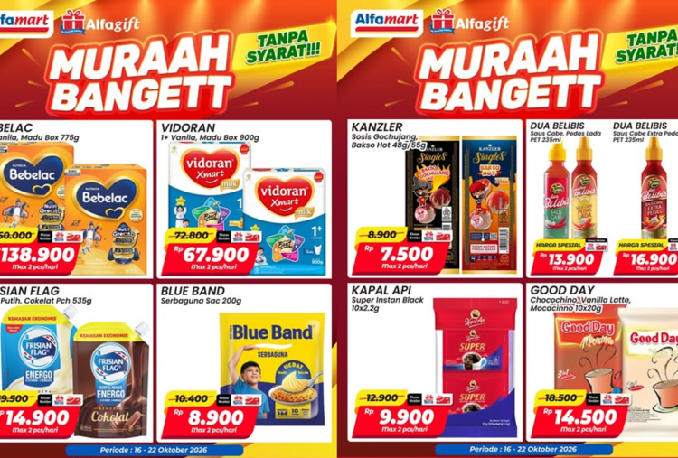 Promo Alfamart Terbaru Pekan Ini 19-22 Oktober 2026, Blue Band Cuma Rp8 Ribuan! 