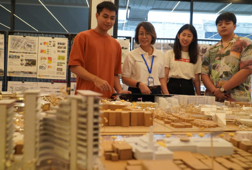 Projecting Cities Bangkok and Surabaya, Karya Maket Arsitektur Mahasiswa dari 3 Negara