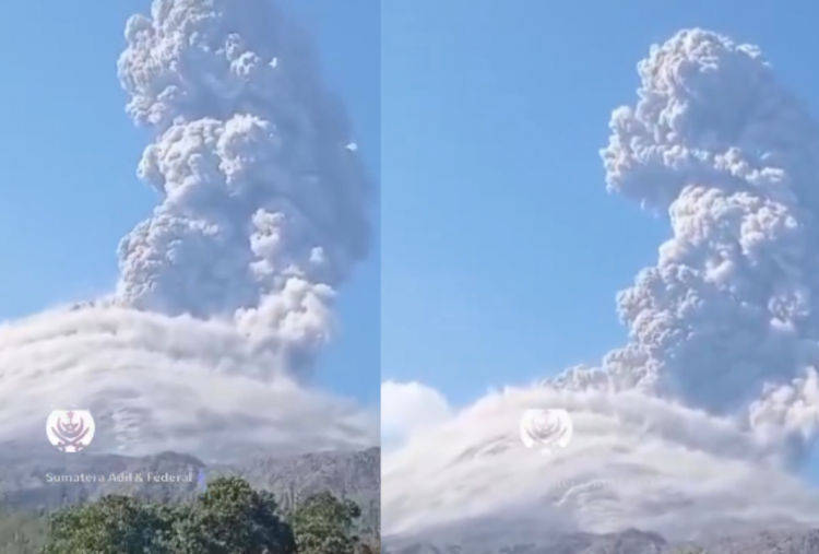 Pascagempa NTT, Gunung Lewotobi Laki-Laki Meletus Disertai Dentuman